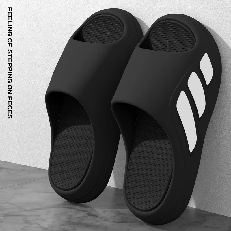 Slippers Men Slides With A Sense High Aesthetic Value External Wear Anti Slip Thick Bottom Beach Cool For