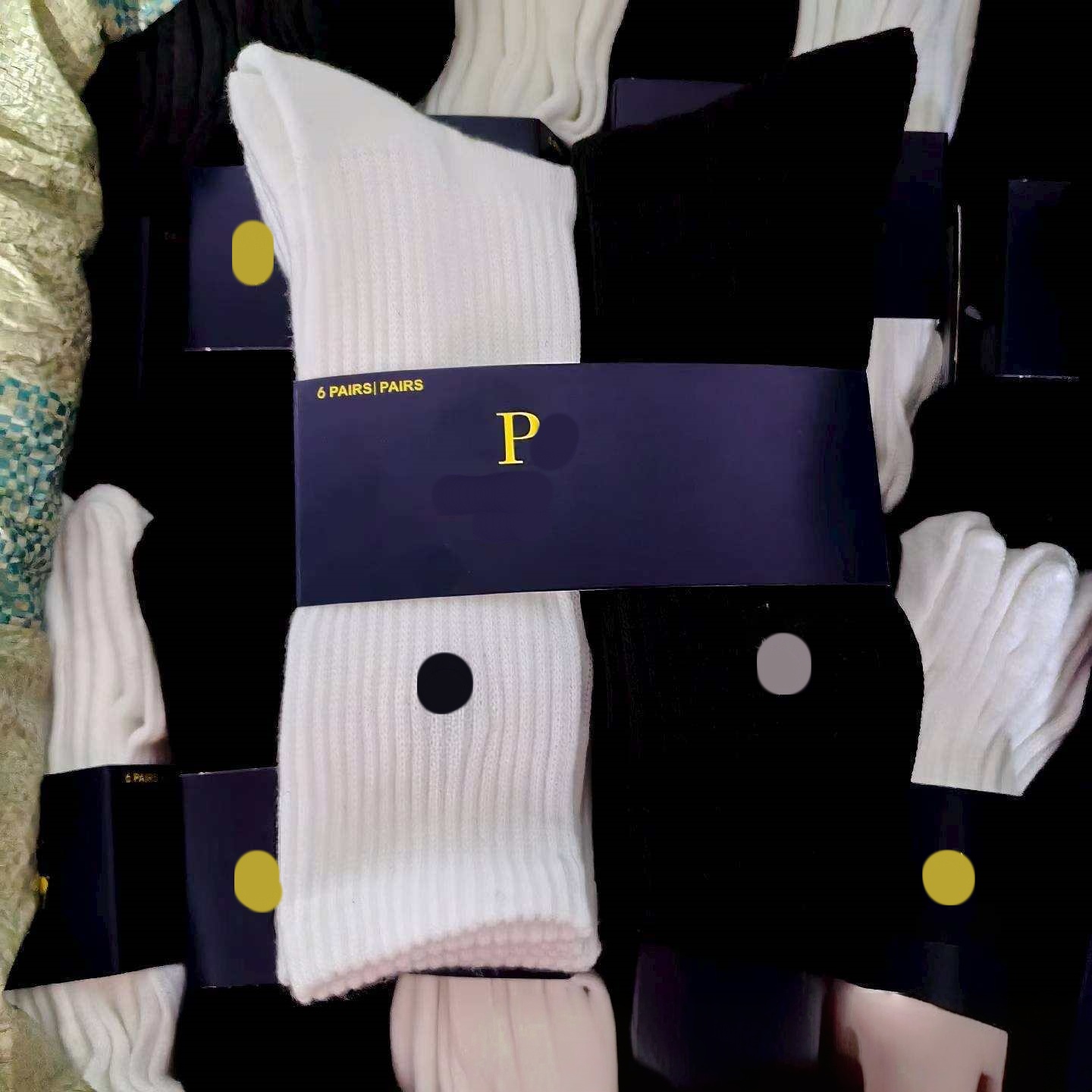 Designer Pony Sock 6 Pairs Classic Pony Embroidery Low Medium High Solid Color Breathable Cotton Socks Soft Basketball Football Sports Socks