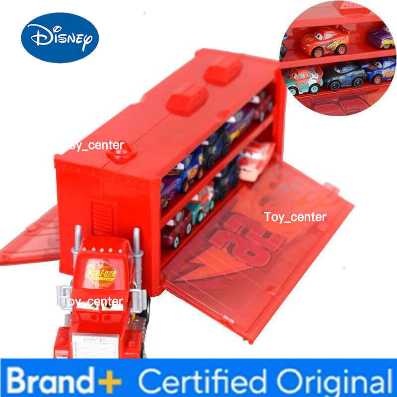 Disney Original Pixar Cars Mini Racers Lightning McQueen Mack Transporter Truck Toys Set FLG70 Diecasts Toy Vehicles Boy Gift H2601131