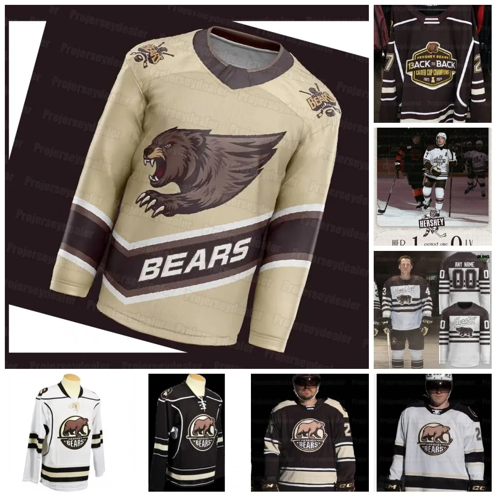 Hershey Bears 2025-26 Screaming Eagle Hockey Jersey Aaron Ness Kyler Kupka Ivan Miroshnichenko Dalton Smith