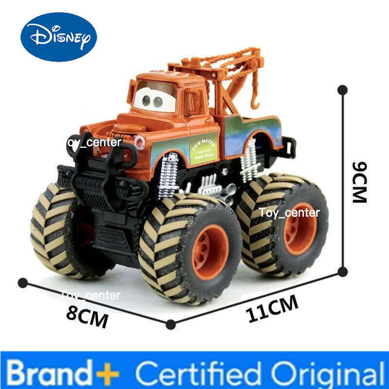 Disney NEW 2025 Pixar Cars Toy Lightning McQueen Large Wheel Mode Jackson Storm Mater Inertial Force Car Model Toys Kid Birthday Gift H260113