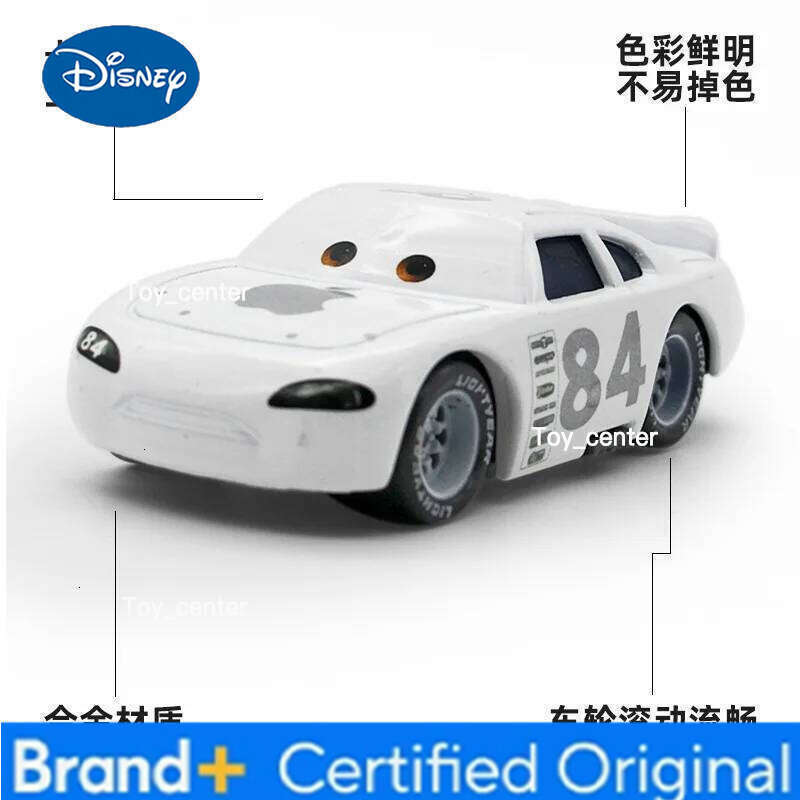 Disney Pixar 2 Alloy Model Number Car 4 28 No.33 No.117 White Apple No. 51 Boys Children Educational Gift Toys H2601131