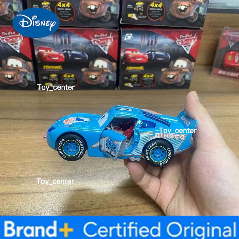 Disney New Toy Story 3 Model Car Lightning Mcqueen Metal Diecast With Lights Inertial Pull-Back Wheel Spit Out Your Tongue Cars Toys H260113