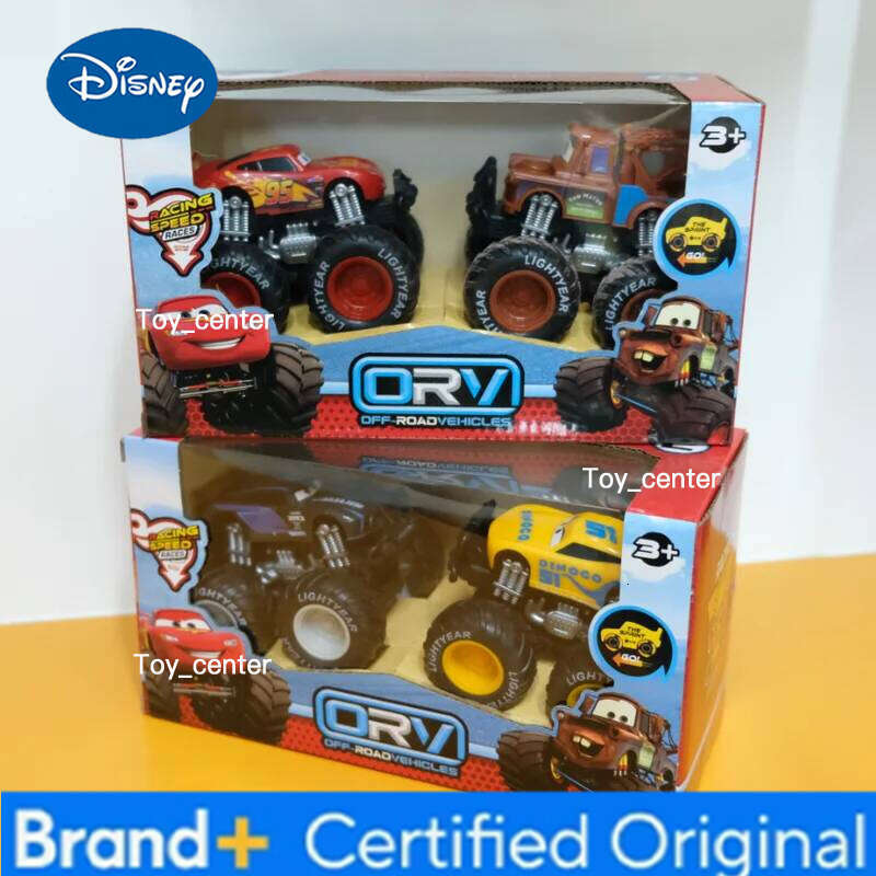 Disney Pixar Dual Inertia Off-Road Vehicle Cars Pullback Lightning Mcqueen Mater Plastic Car Model Set Toys Kids Christmas Gifts H260113