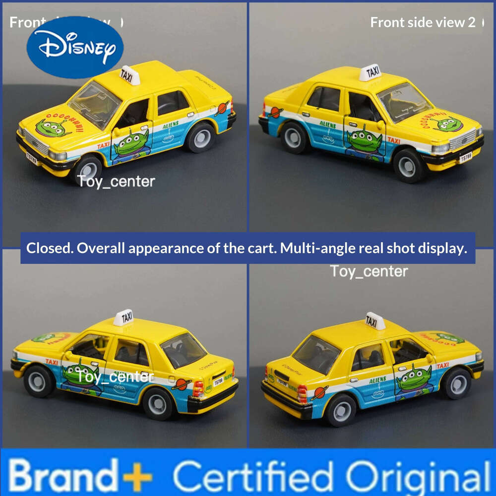 Disney HongKong Limited Edition Crossover Toy Story & Stitch Themed Taxi, Collectible Alloy Diecast Car Model H260113