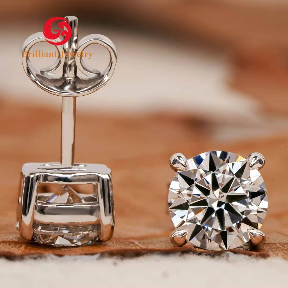 Wholesale VVS Diamonds Earring Factory Price 10k 14k 18k Gold 05CT 1CT 2CT 3CT Lab Grown Diamond Earrings Stud IGI Certified