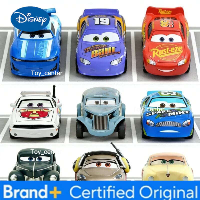 Disney 2025 New Children Pixar Cars Lightning McQueen Toys Jackson Storm Diecast Metal Alloy Model Car Kid Gift H260113