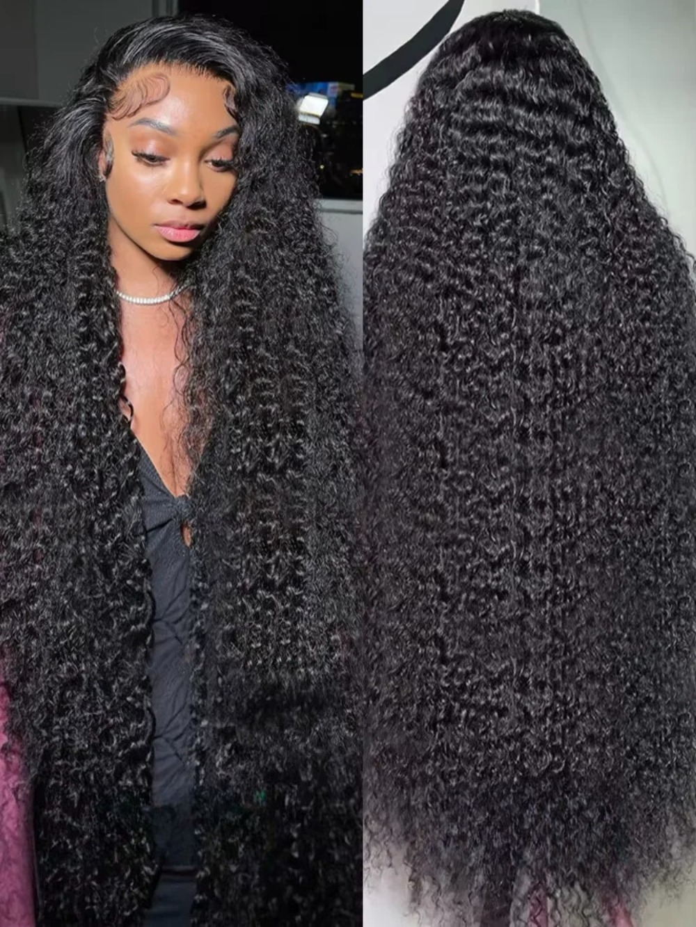 200 Density Curly Human Hair Wigs 30 Inch 13x4 Hd Transparent Lace Wigs 360 Lace Wigs Natural Black Color Wigs For Women Glueless wigs