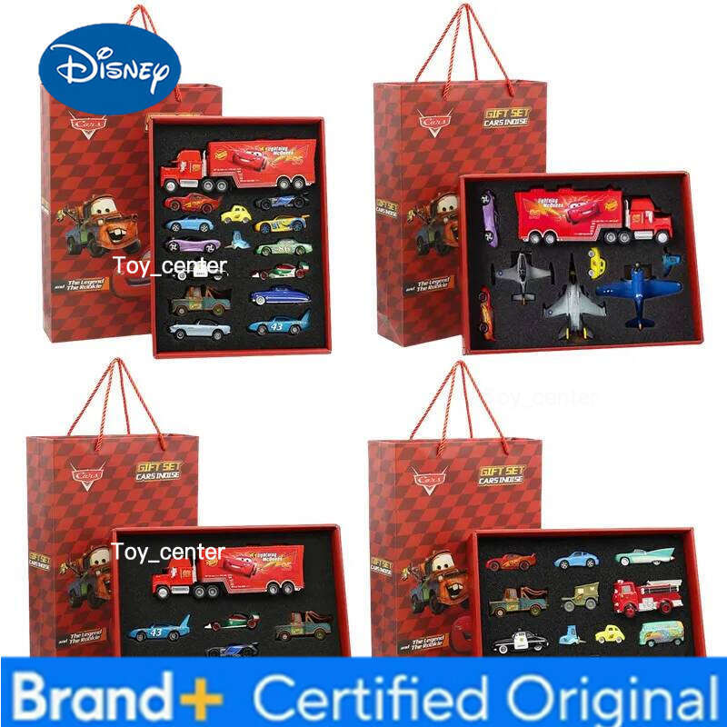Disney 8/13/15Pcs Pixar Cars 2 3 Metal Diecast lightning McQueen Car Model Toy Jackson Uncle Truck Boy Birthday Toys Gift Boxed H260113