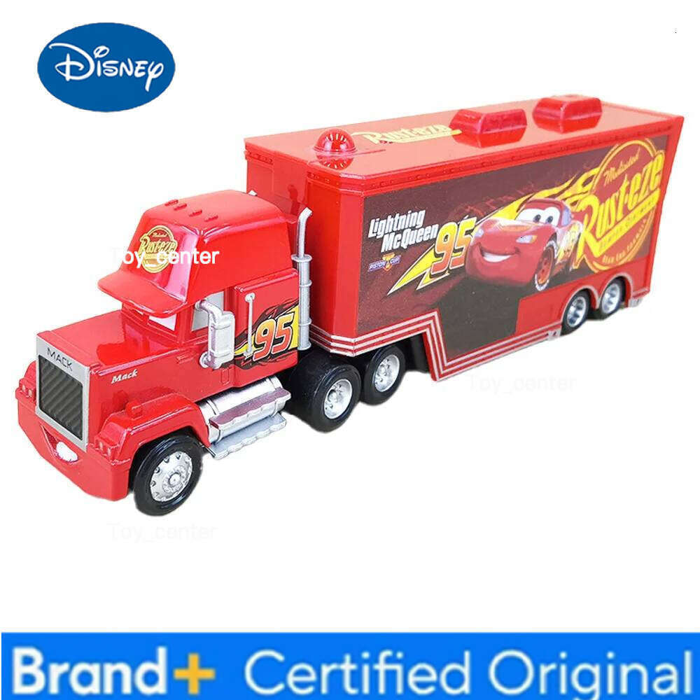 Disney Pixar Cars 95 Lightning McQueen Container Trucks Mack Toy Car Ramirez Racing 1:55 Die Cast Model Children Birthday Gifts H260113
