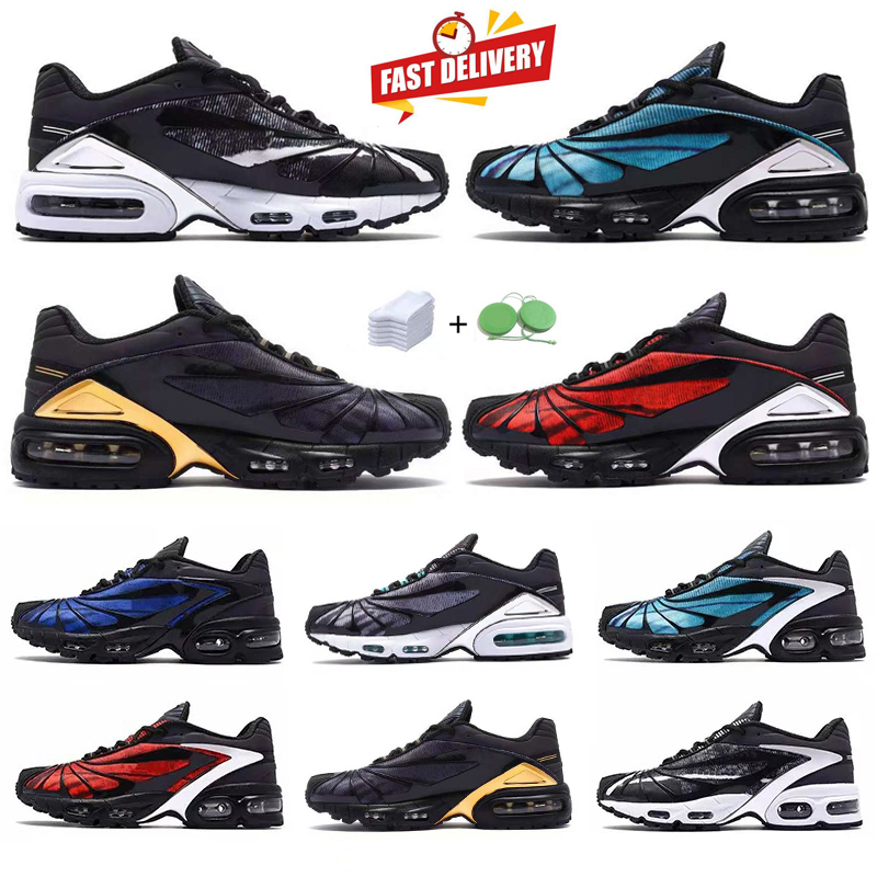 Big Size Tailwind 5 V Men Running Shoes Skepta Designer Sneaker Mesh Bloody Chrome Deep Bright Blue White Black Gold Man Trainers Sports Sneakers Jogging Walking