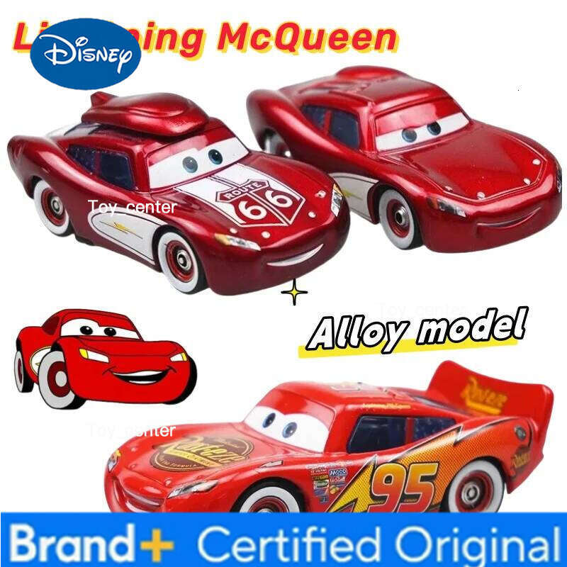 Disney Cars Lightning McQueen Anime Peripheral Creative Cartoon Cute Alloy Desktop Car Mini Model Ornament High Value Birthday Gift H260113
