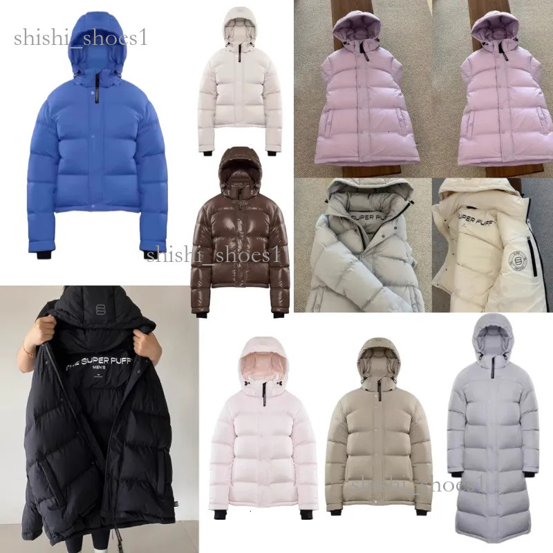hot top1 Designer warm knee length jackets Aritzia down jacket super puff short hooded vest branded waistcoat Canada down thickened extreme coId b61 f
