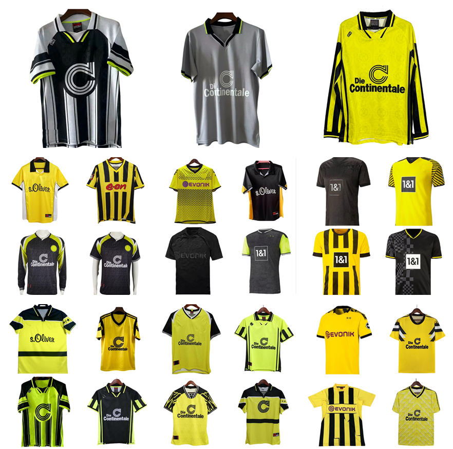 1998 1999 1996 retro Dortmund soccer jersey 2000 2002 ROSICKY REUS Lewandowski BOBIC KOLLER Hummels 95 96 97 94 95 12 13 KOHLER MOLLER Borussias classic football shirt