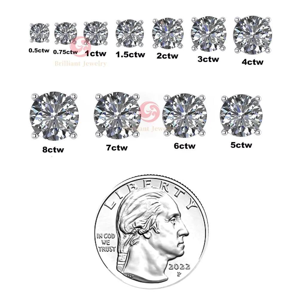 Wholesale VVS Diamonds Earring Factory Price 10k 14k 18k Gold 05CT 1CT 2CT 3CT Lab Grown Diamond Earrings Stud IGI Certified