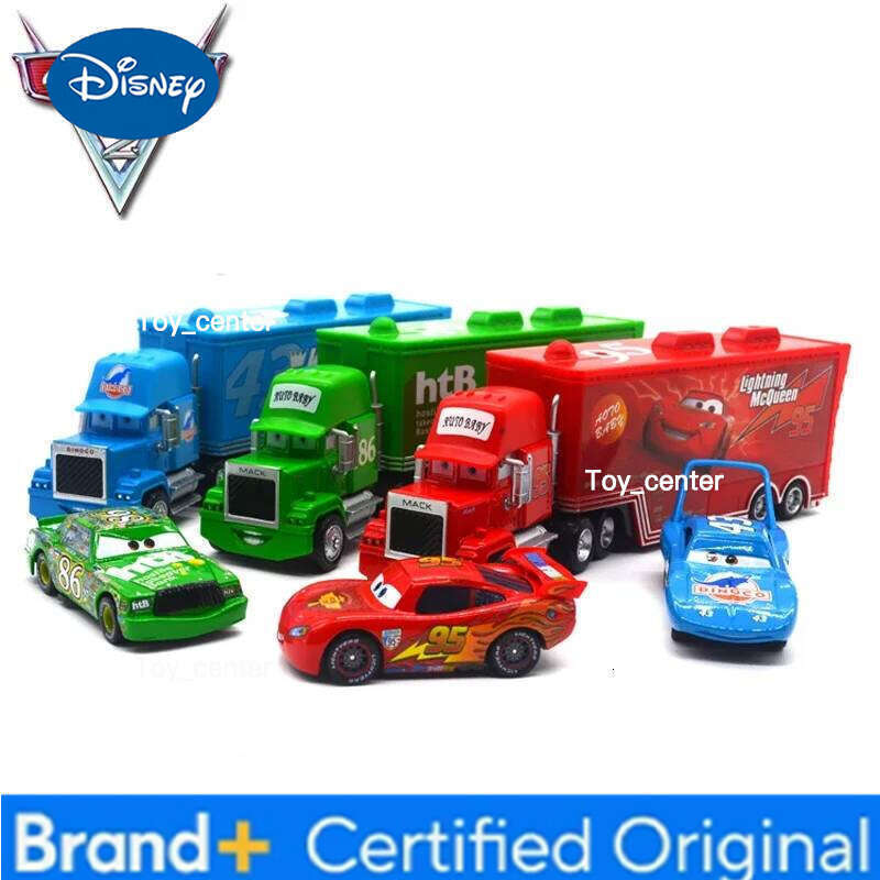 Disney pcs 1:55 Pixar Cars 2 Lightning McQueen Uncle Jimmy The King Chick Hicks Metal Modle Educational Toys Car Gift For Kids H260113