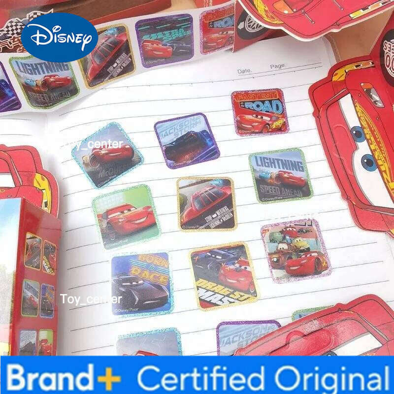 Disney Anime Peripherals Lightning McQueen Creative Cartoon Cute Roll Small Stickers DIY Self-Adhesive Decorative Gifts H260113