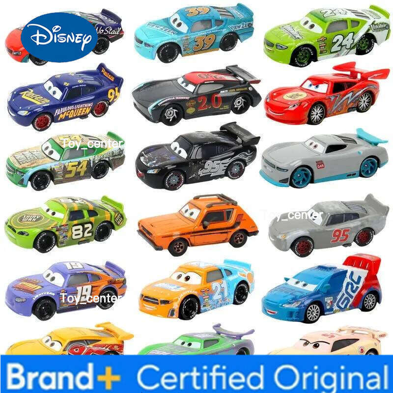 Disney Pixar Cars Toys racing Lightning McQueen Jackson Storm The King Mater 1:55 Diecast Metal Alloy Model Car Kid Gift H260113