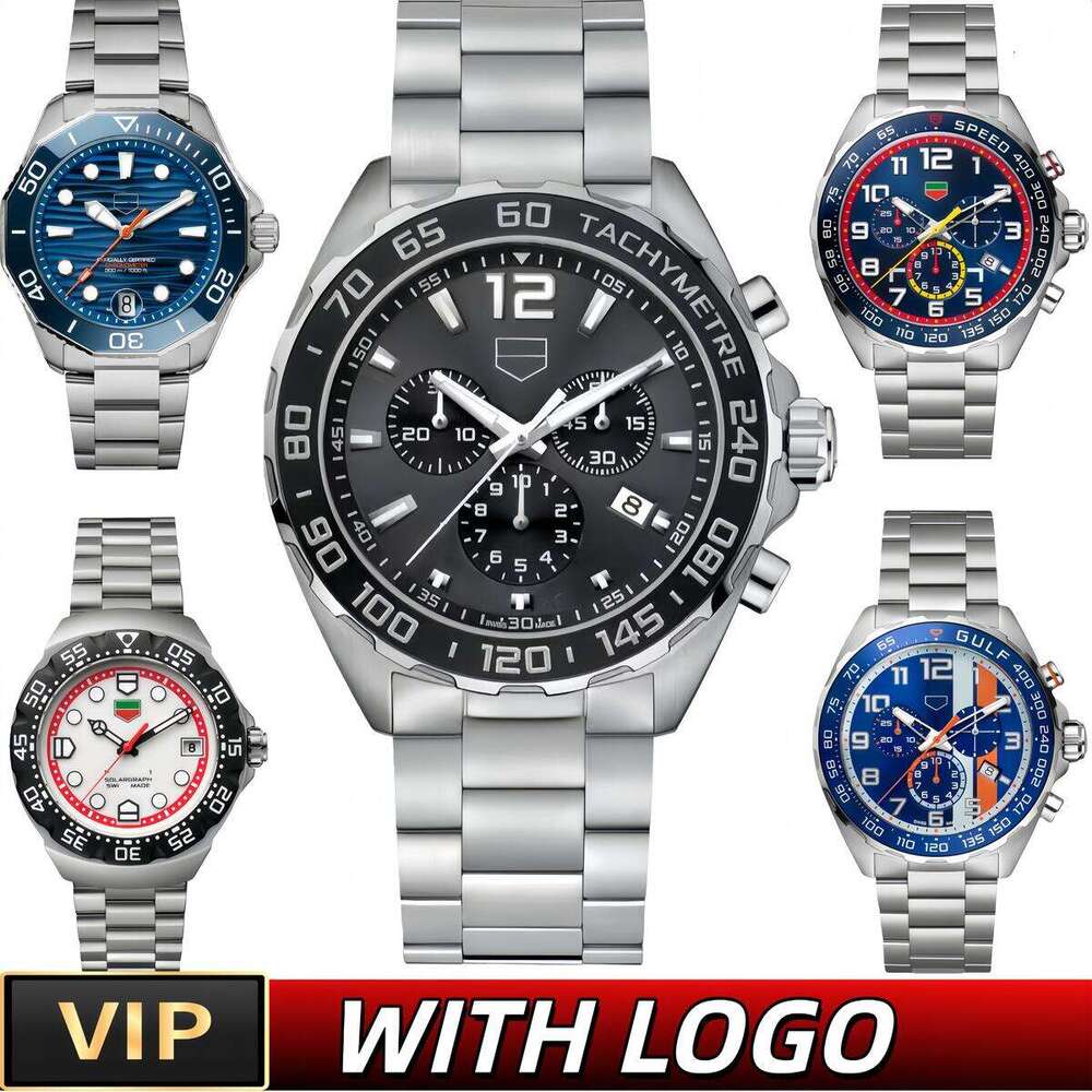 TAGity Heuerers F1 AAA Designer Watch TOP Quality Watch Luxury Superclone Aquaracers Watch Chronograph Luminous Mens Watch Man Quartz/automatic Watch Gift Box bf1