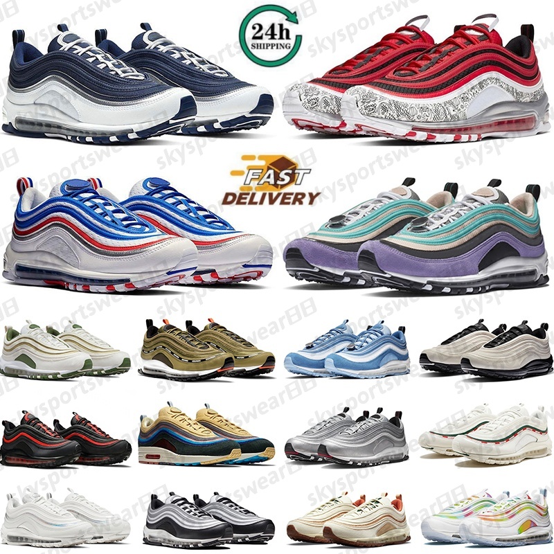 designer shoes running shoes men women Triple Black White Sean Wotherspoon Silver Gold Bullet University Red Volt mens outdoors trainers sports size 36-46 P13