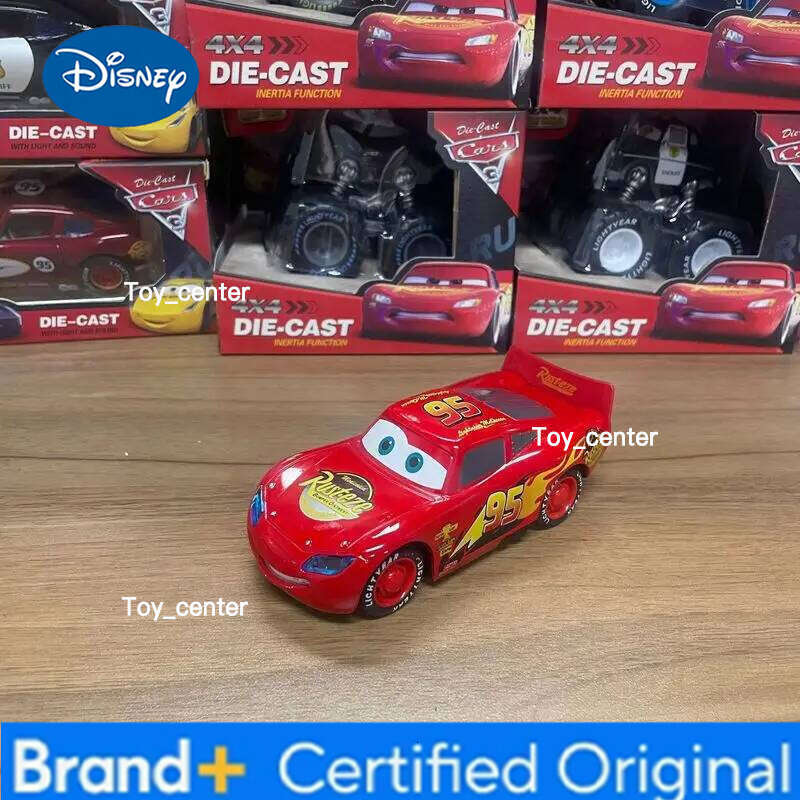 Disney Pixar Cars 3 Lightning McQueen Truck Ramirez Storm Jackson Cruz Alloy Car with Sound And Light Toys for Kids H260113