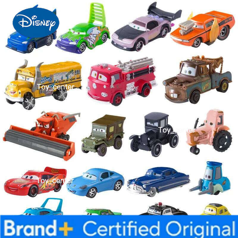 Disney Pixar Cars Lightning McQueen Jackson Storm Mater Sally Sheriff 1:55 Diecast Model Car Toy Children Birthday Gift H260113