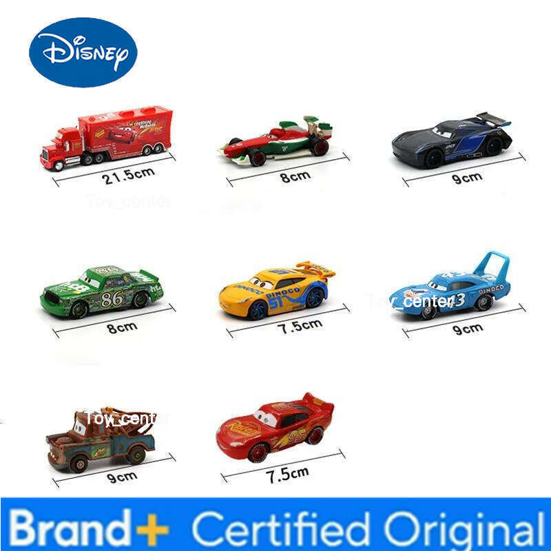 Disney Pixar Cars 3 Metal Diecast lightning McQueen Mater Champion Car Model Toy Set Jackson Uncle Truck Birthday Toys Gift H260113