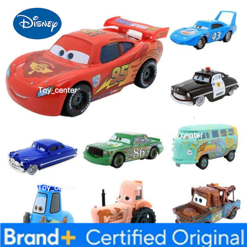 Disney Pixar Cars 3 Lightning McQueen Toys Jackson Storm The King Mater 1:55 Diecast Metal Alloy Model Car Kid Gift Collect H260113