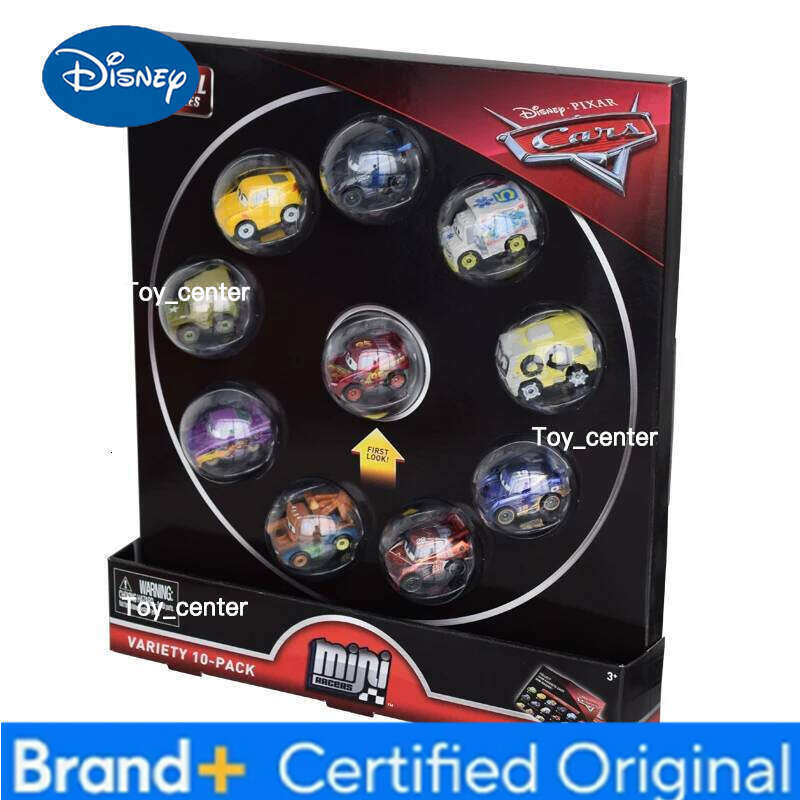 Disney 10 Pcs/set Original Pixar Cars 3 Mini Metal Diecasts Toy Vehicles Lightning McQueen Black Storm Jackson Car Toys FLG72 H260113