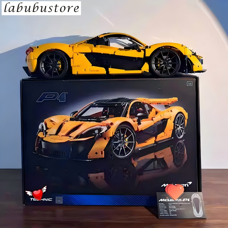 LEG0 Technic 42172 McLaren P1 supercar model set 3893pcs standard bricks top quality 1:1 replica Building Blocks perfect holiday gift high quality Adult Toy