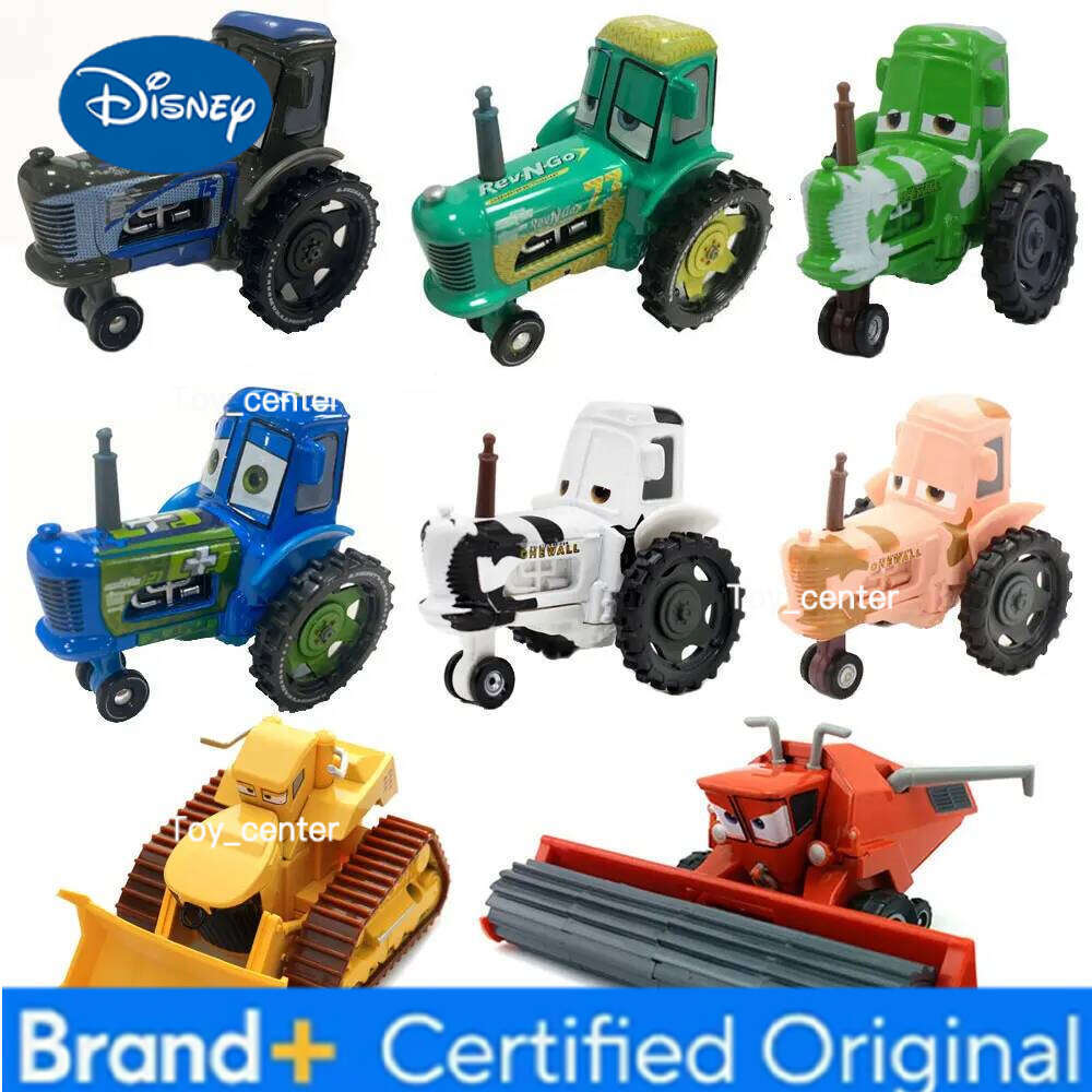 Disney Pixar 3 RevNgo Easy Idle Clutch Aid Racing Harvester bulldozer Tractor Diecast Model Cars For Kids Christmas Gifts H260113