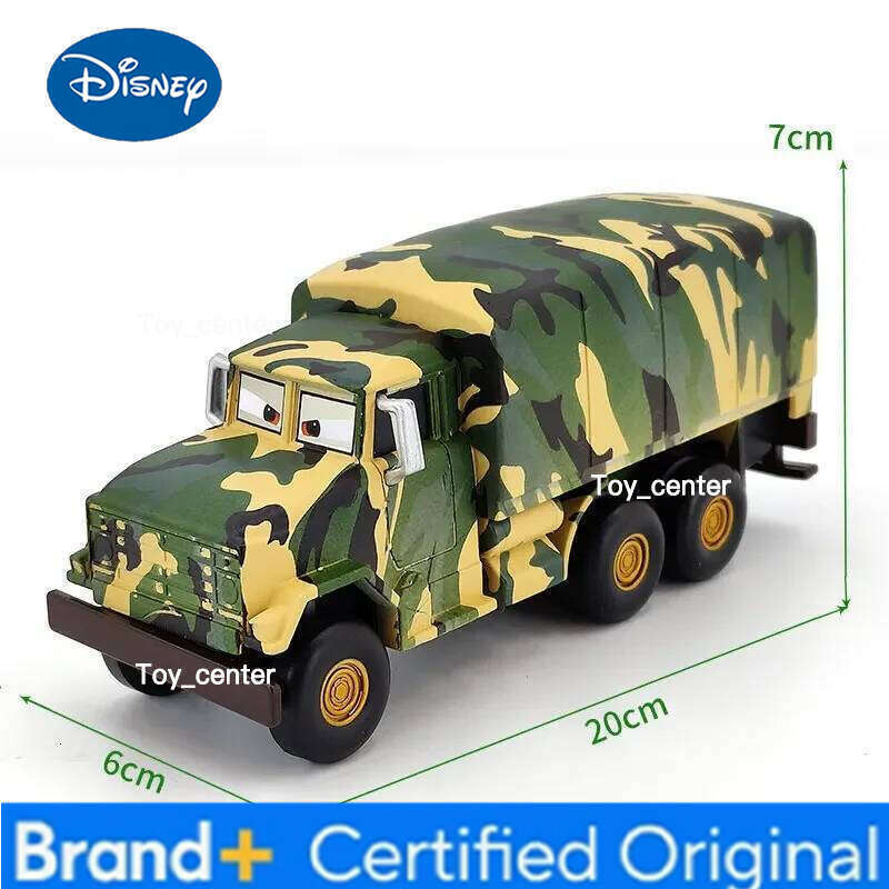 Disney Alloy die-casting Pixar Cars Big wheel ice cream high glasses McQueen camouflage truck toy car model children's gift H2601131
