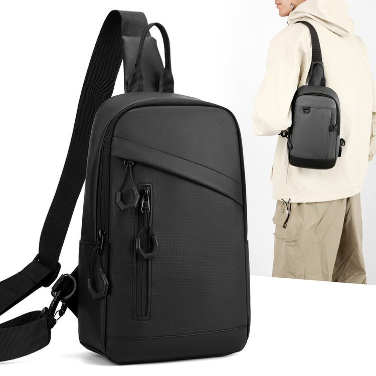 Kagaroo Chest Pack Men Crossbody Bag Leather Chest Bag Travel Sling Bag Black Brown Messenger Shoulder Bag Male 250716