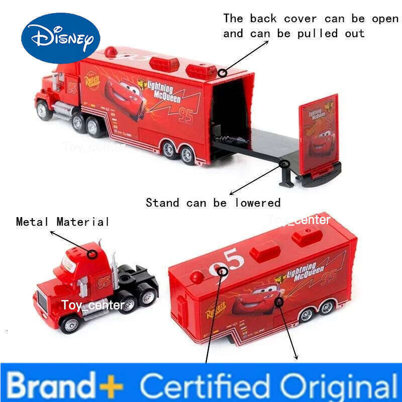 Disney Pixar cars Toy Racing Lightning McQueen Jackson Storm Mike Uncle Truck 1:55 Alloy Model Car combination Boy birthday Gift H26011311