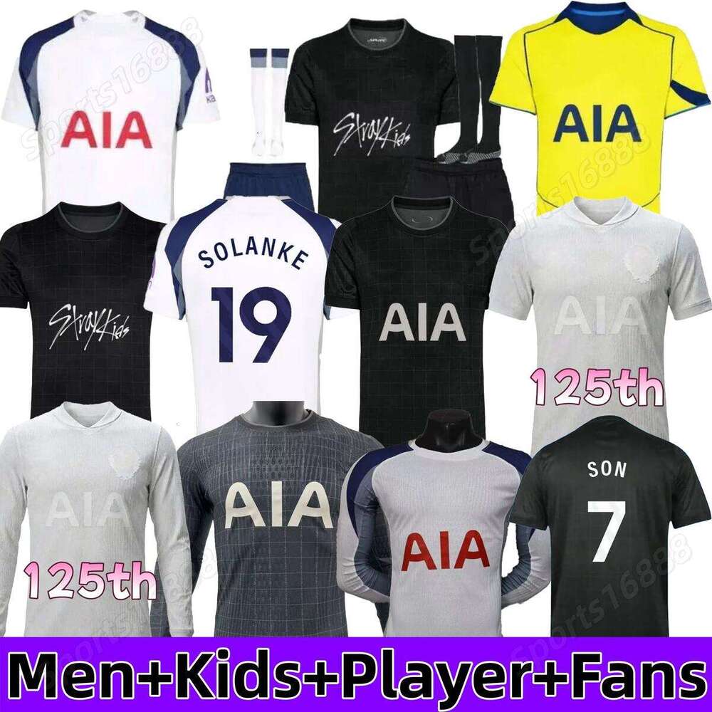 25 26 Fan Version MADDISON SON WERNER Soccer Jerseys2025 2026 KULUSEVSKI 125th VELIZ VAN DE VEN Football Kits Shirts Men Kids Goalkeeper Pre Match tottenham