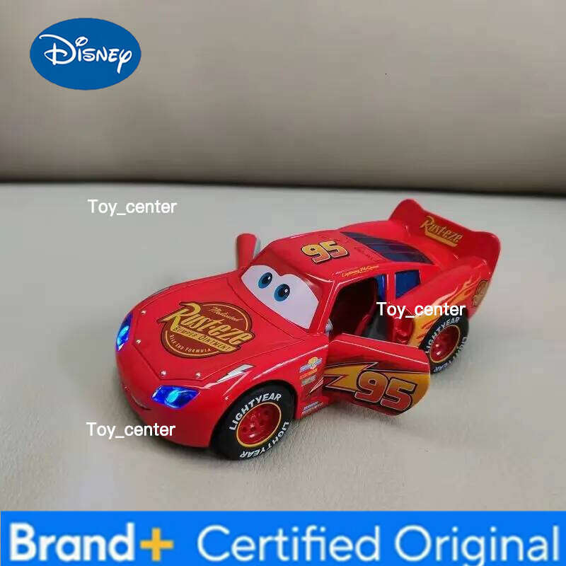 Disney Toy Story 3 Model Car Lightning Mcqueen Metal Diecast With Lights Inertial Pull-Back Wheel Spit Out Your Tongue Cars Toys H2601131