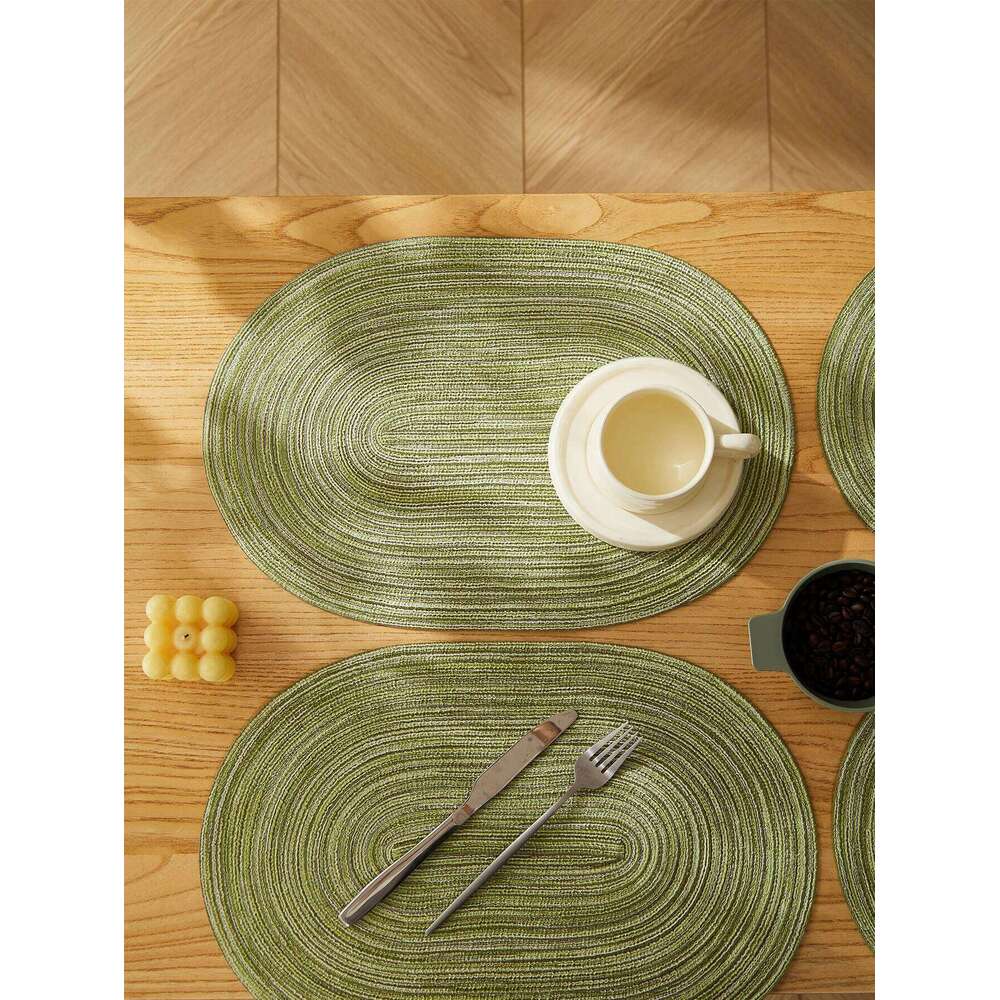 Placemats Set Of 4,Heat Resistant Pad,Place Mat Washable Mats For Kitchen Dining Table Mixed Color Non-Slip Place Mats