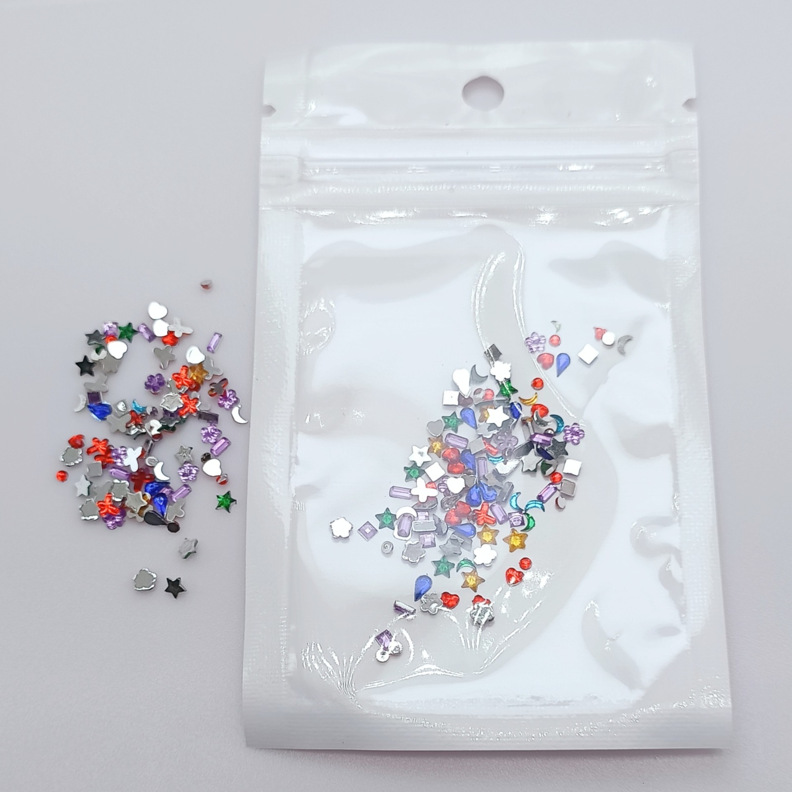 1Set Dental Tooth Gems Crystal Diamond Ornament Diy Tools Various Shapes Color Teeth Jewelry Denture Acrylic 250107