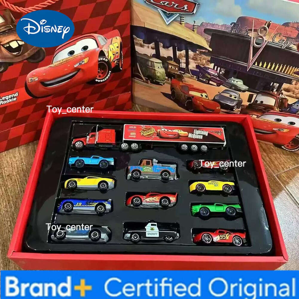 Disney Desney 12-piece Jackson set special offer Pixar Cars Lightning McQueen Mater PVC model car toy for kids birthday gifts H260113