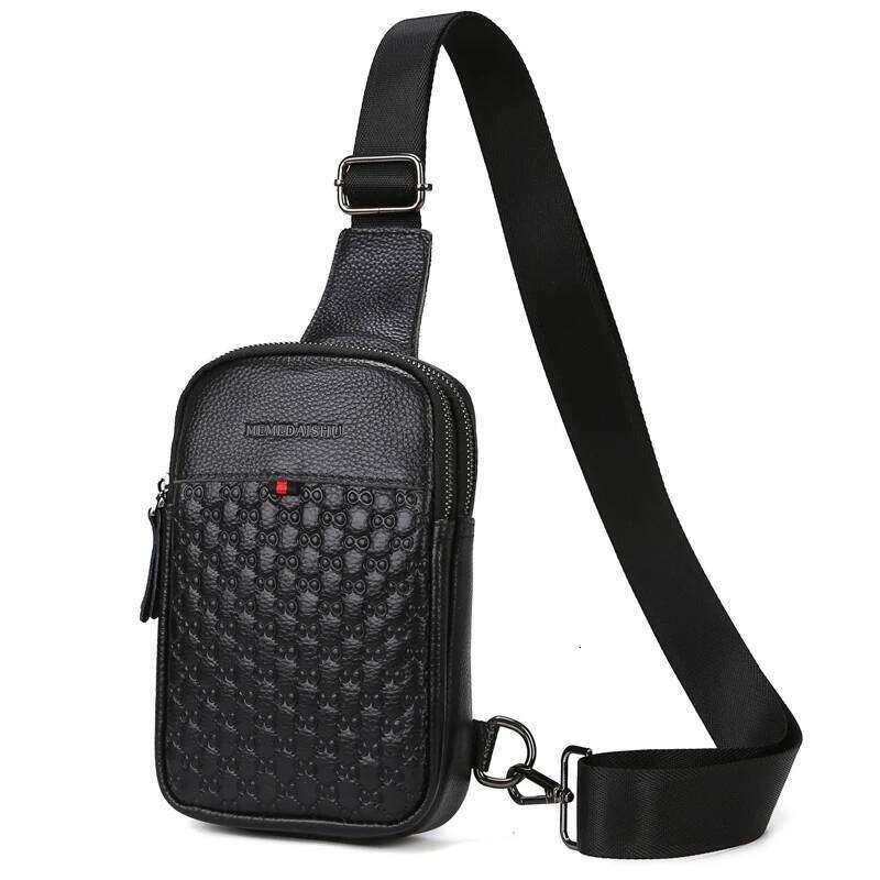 Head Layer Cowhide Genuine Leather Men S Shoulder Crossbody Chest Bolso Hombre Sacoche Homme For Men Sling Bag High Quality Luxury Bag
