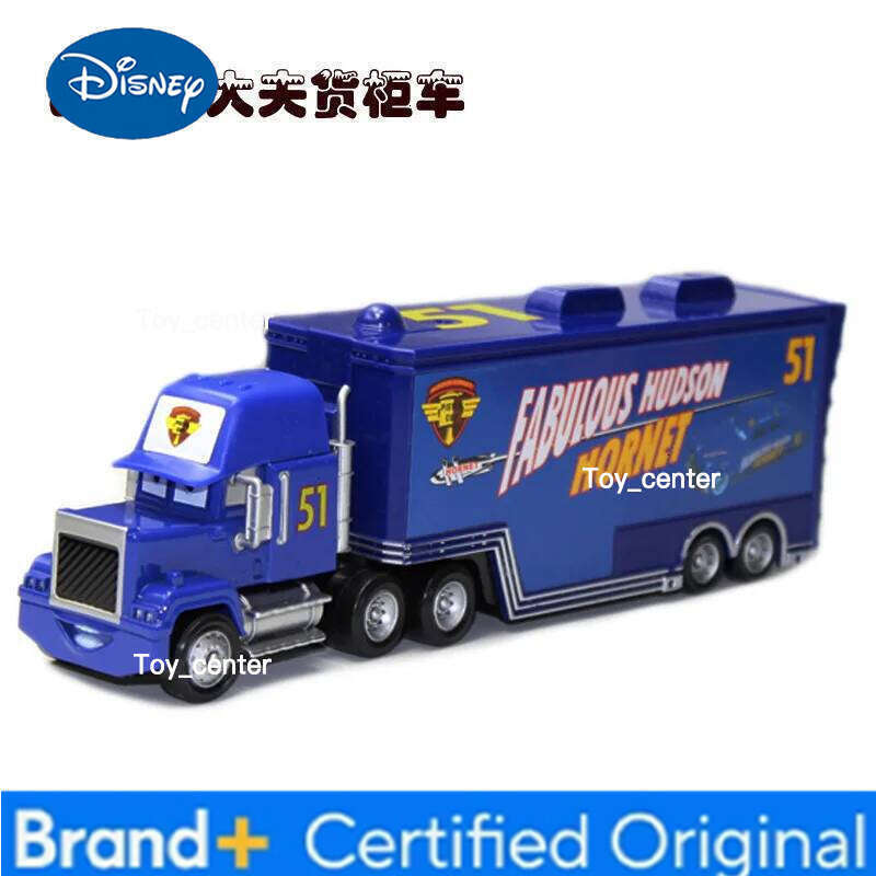Disney Toys Pixar Cars 3 Lightning Mcqueen Container truck Racing Family Collection Flo Diecast Model Car Boy Girl Children Gift H260113
