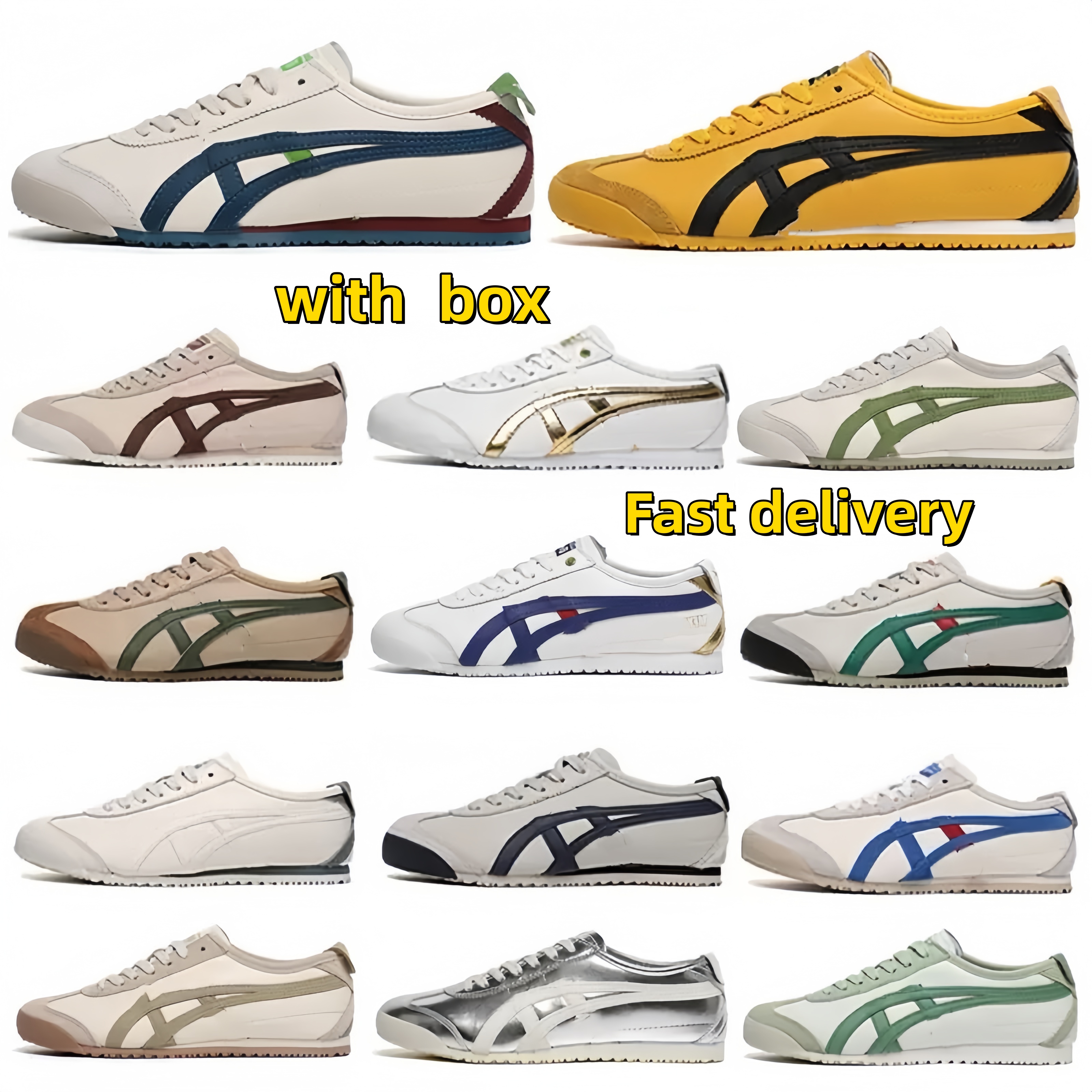 designer trainers leather onitsukaslys tigers mexico 66 fashion sneaker retro style running rhoes for men women pink cameo mako blue pure silver onitsukalys