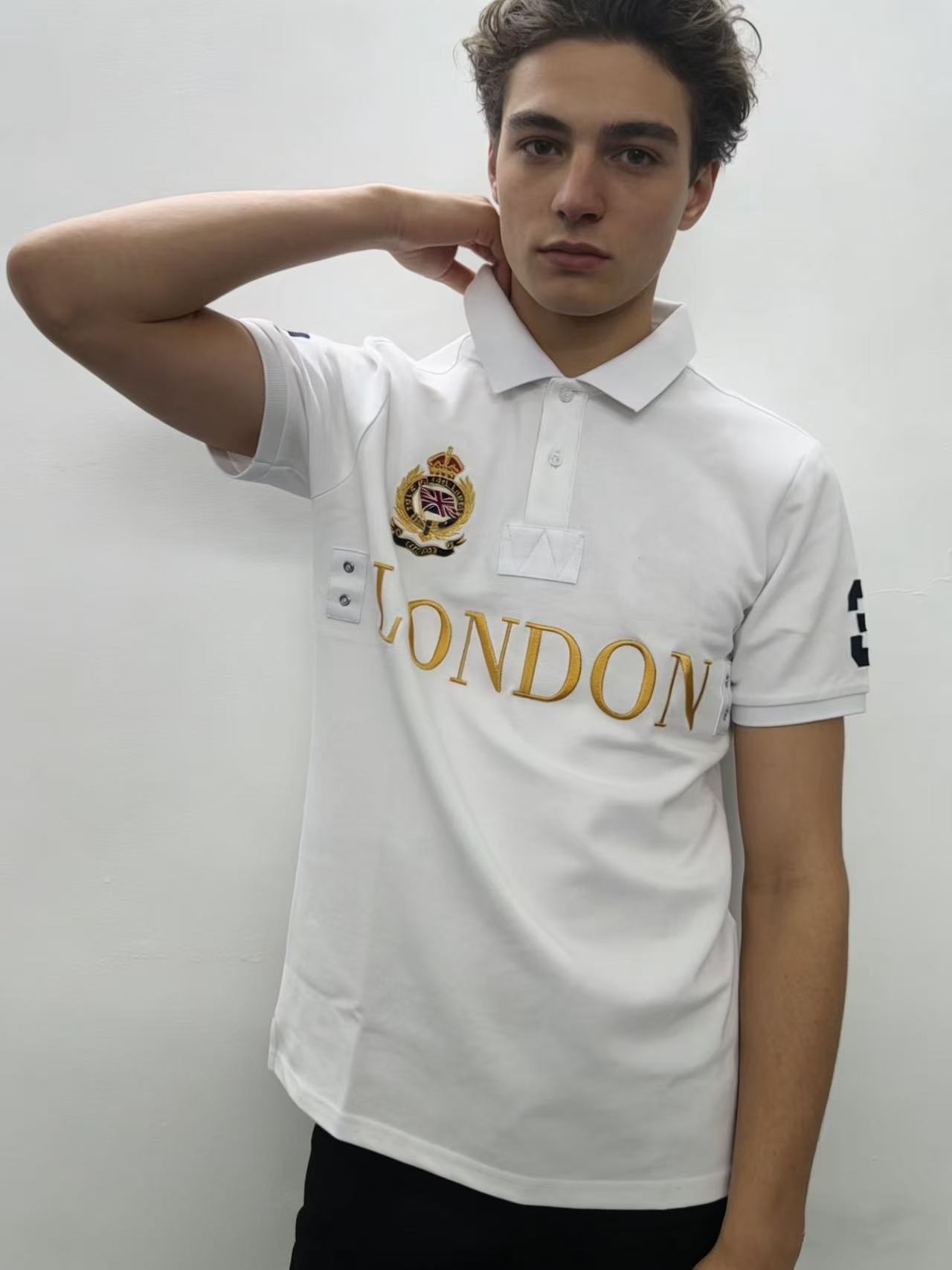 Polo European and American Fashion 2026 Summer New Shirt Men's T-shirt Short Sleeve Casual Fashion T-shirt s-2XL London