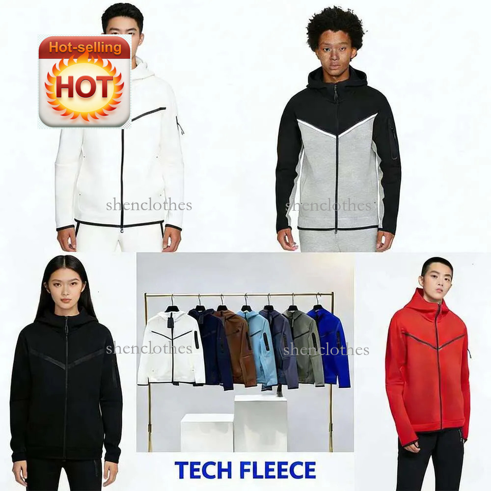 Niketechfleece tracksuit Hoodie Sports Track Suit Set Full Zip Up Jacket Tech Fleece Sweatpants Mens Tracksuit Tracksuits Size