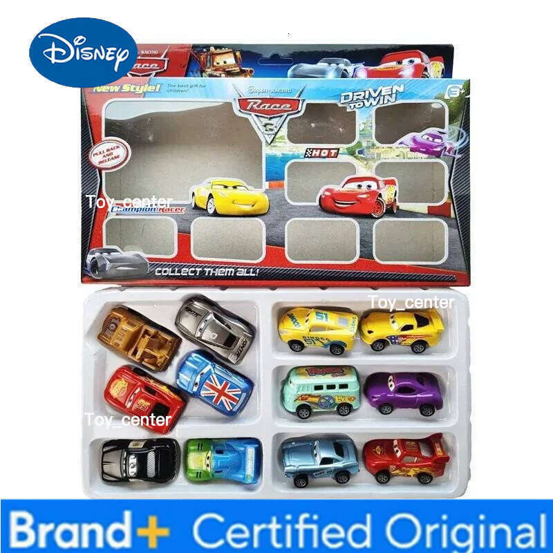 Disney New Pixar 3 Rebound Cars 12 Piece Series Lightning McQueen Jackson Storm Plastic Car Model Toy Boutique Gift Box H2601131