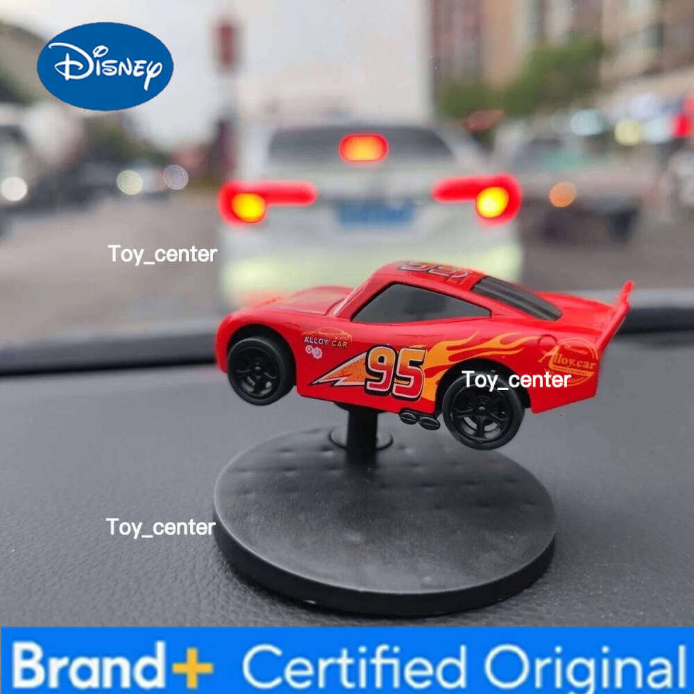 Disney Cars Lightning Mcqueen Drift Rotation Dashboard Turning Decoration Automotive Center Console Decorate H260113