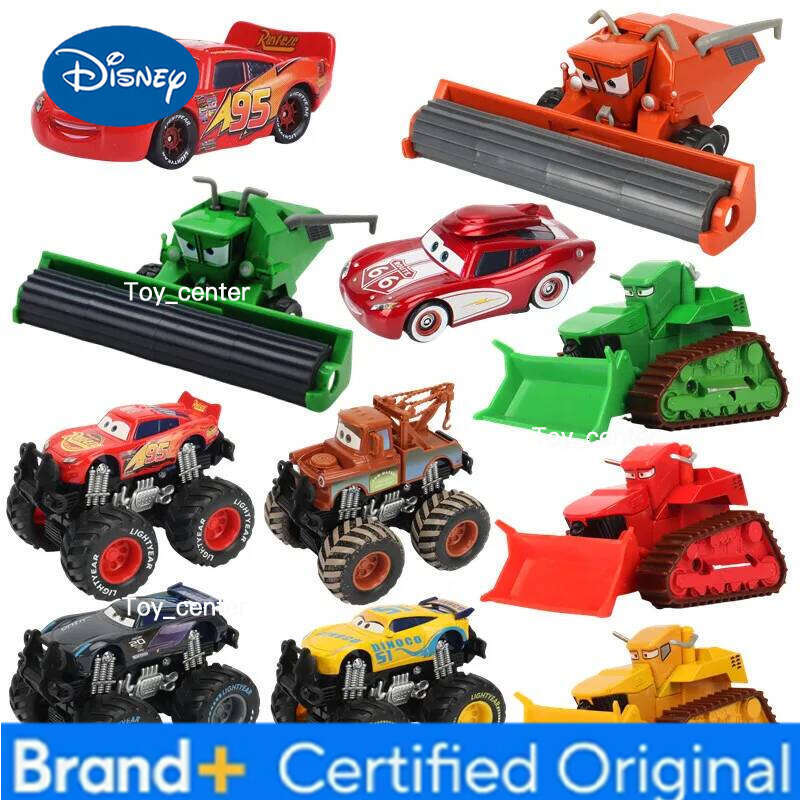 Disney Pixar Cars Lightning McQueen Mater harvester Frank 1:55 Diecast Metal Car Model Toy Children's Birthday Gift H260113
