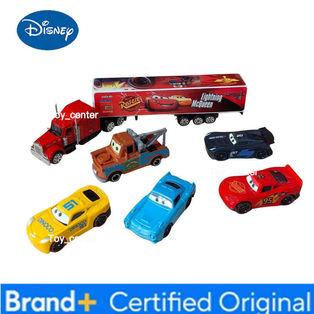 Disney 2026 HOT 12Pcs Pixar Cars Gift Box Metal Diecast lightning McQueen Car Model Toy Jackson Uncle Truck Boy Birthday Toys H260113