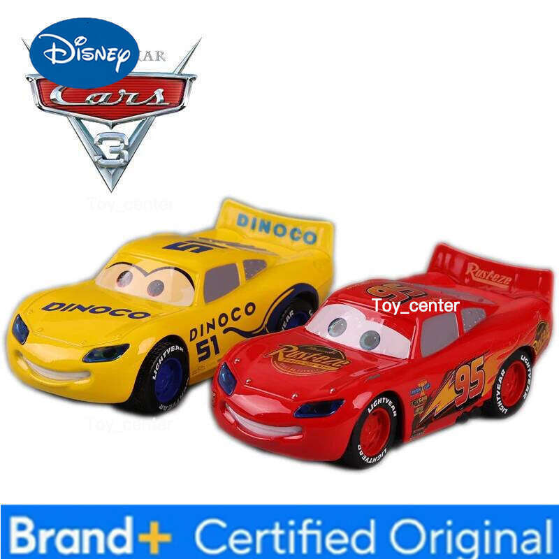 Disney Large Pixar Cars 3 Metal Black Storm Jackson Lightning McQueen Curz Sound And Light Car Toys Kids Birthday Christmas Gift H260113