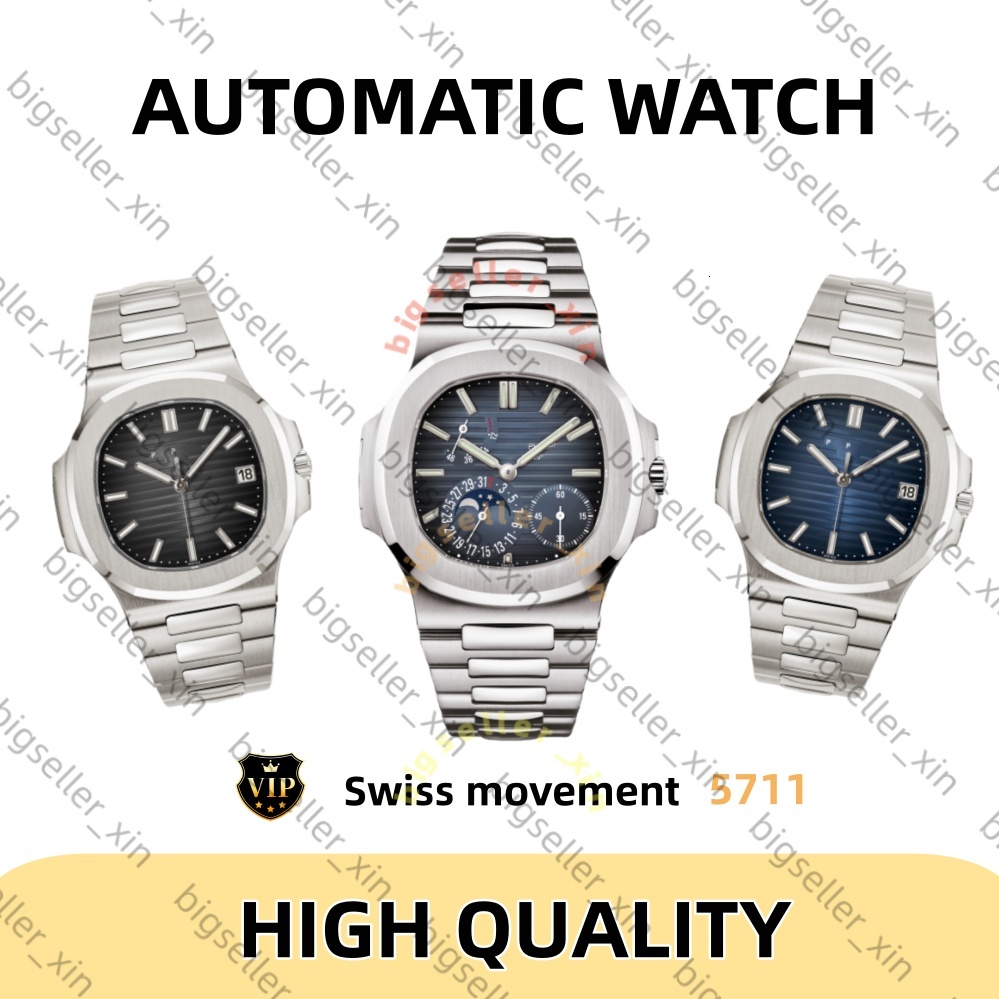 26ss 10A Patekedity Philipeity Designer Watch Nautilius Watch 5711 quartz/mechanical Watch Stainless Steel Patel Phillip Luxury Man Wristwatch Patekly Watch 666